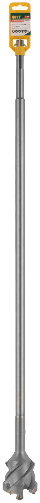 Бур проломной по бетону SDS MAX Профи 80x1000 мм (33384)