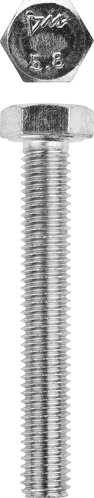 Болт M8 x 60 мм, кл. пр. 5.8, цинк, 5 кг, ГОСТ 7798-70 ЗУБР 303080-08-060