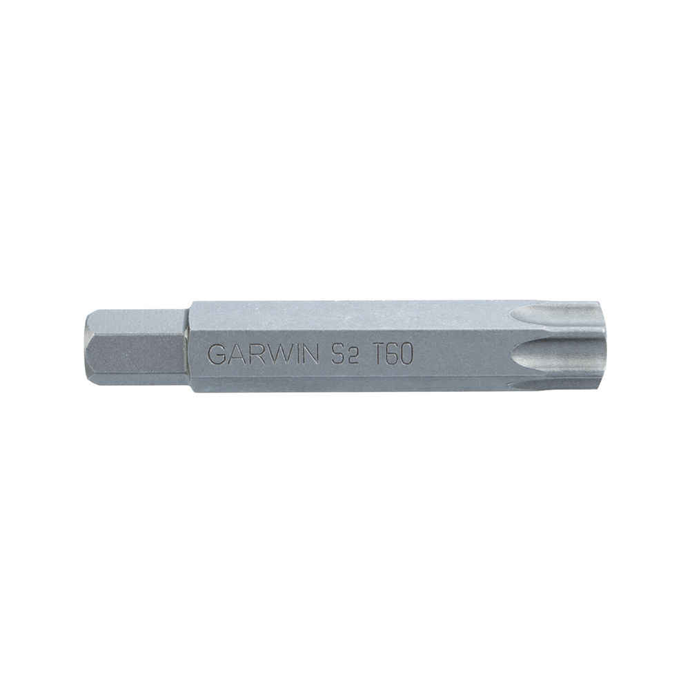 Бита, с шестигранным хвостовиком, 10 мм, T60, 75 мм, 1 шт, GARWIN PRO, 631035-T60