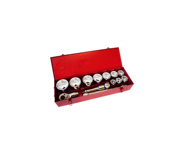 Набор торцевых головок 12 гр., 15 пр., 36-80 мм 1 Licota TSK-20141-12