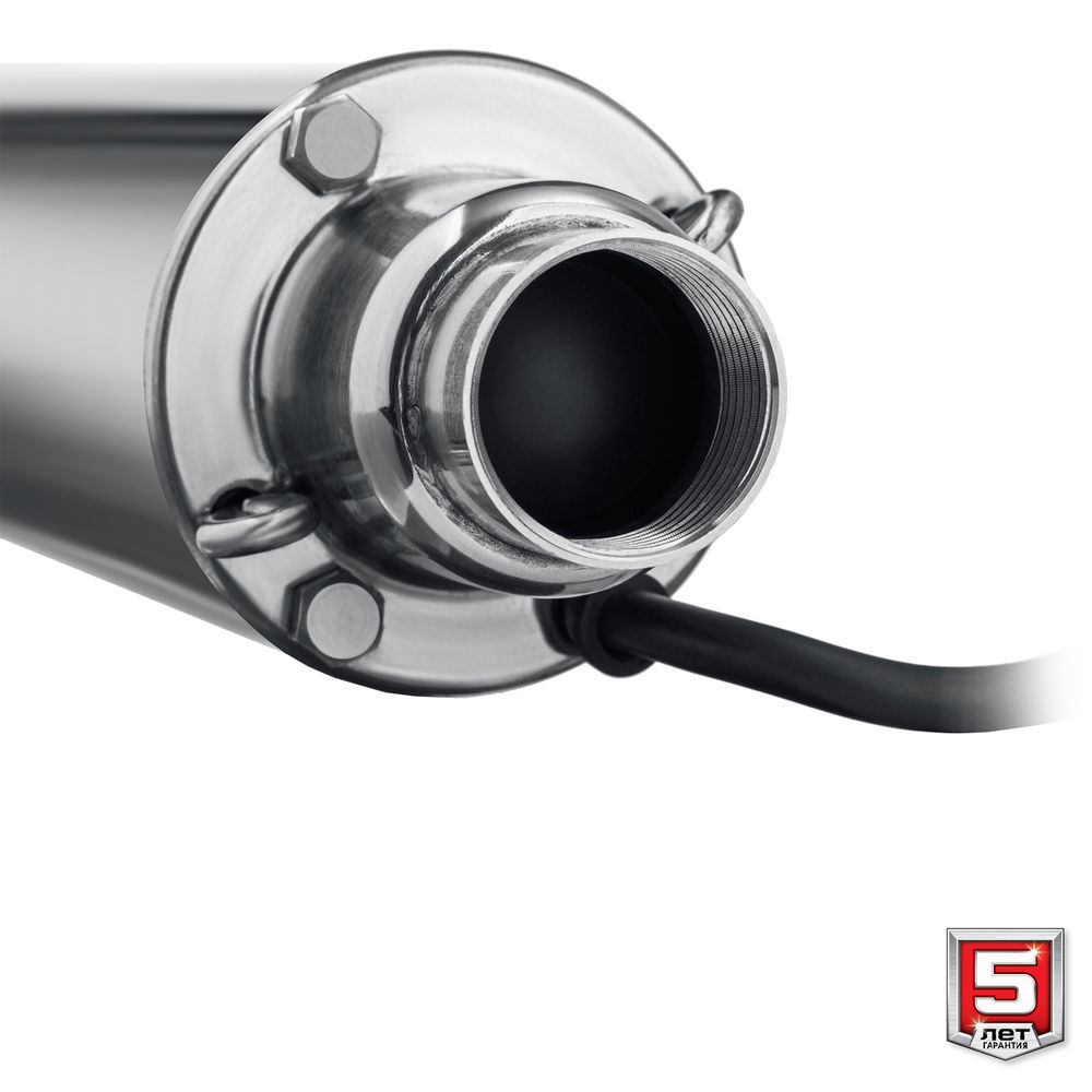 Насос скважинный винтовой 900 Вт, 110 м напор, корпус из нержавеющей стали ЗУБР НСВ-75-110