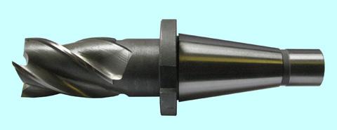 Фреза концевая d45,0х 63х198 к/х Р18 Z=4 хвостовик с конусом 7:24 - 40
