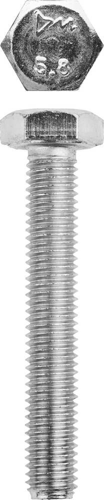 Болт M10 x 65 мм, кл. пр. 5.8, цинк, 5 кг, ГОСТ 7798-70 ЗУБР 303080-10-065