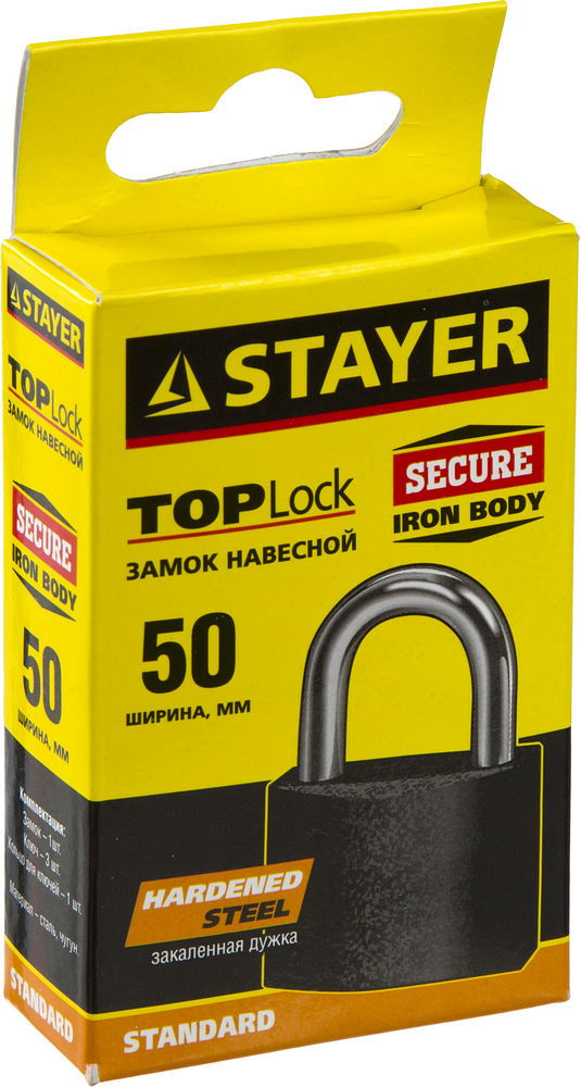 Замок навесной 50 мм STAYER 37160-50
