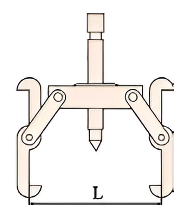 Съёмник двухзахватный 200 искробезопасный сплав BeCu 273A-1006, HORTZ