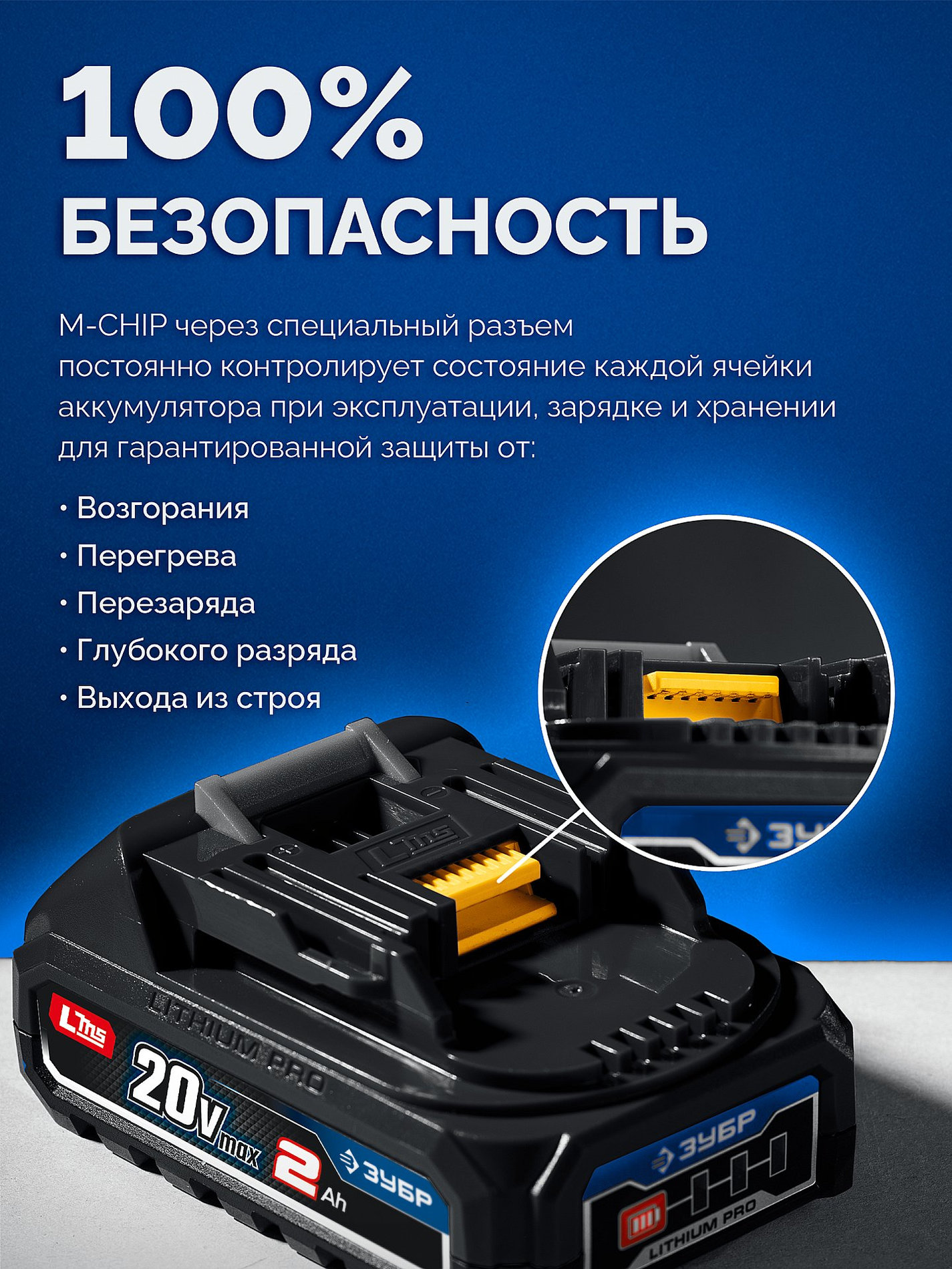 ЗУБР 20 В, 190 Н·м, 2 АКБ LMS (2 А·ч), бесщеточный ударный винтоверт, кейс, ПРОФЕССИОНАЛ (GVB-190-22)