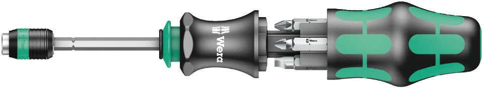 Kraftform Kompakt 20 A, набор бит с отвёрткой-битодержателем и патроном Rapidaptor, 7 пр. (WE-051019)