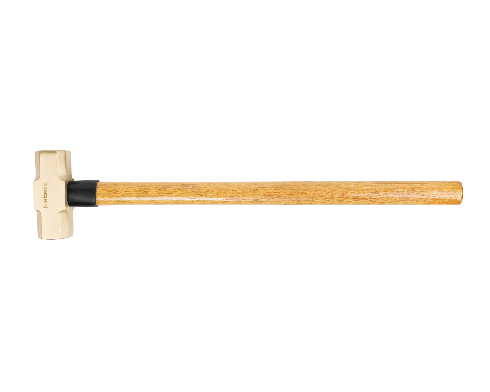 Кувалда 4 кг AlCu рукоятка дерево гикори искробезопасная 191G-1024, HORTZ