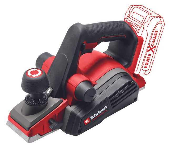 Рубанок аккумуляторный Einhell PXC TP-PL 18/3 Li BL,18В,82мм,0-3мм + 1 акк.4 Ач + ЗУ 3 А (4345405SET)