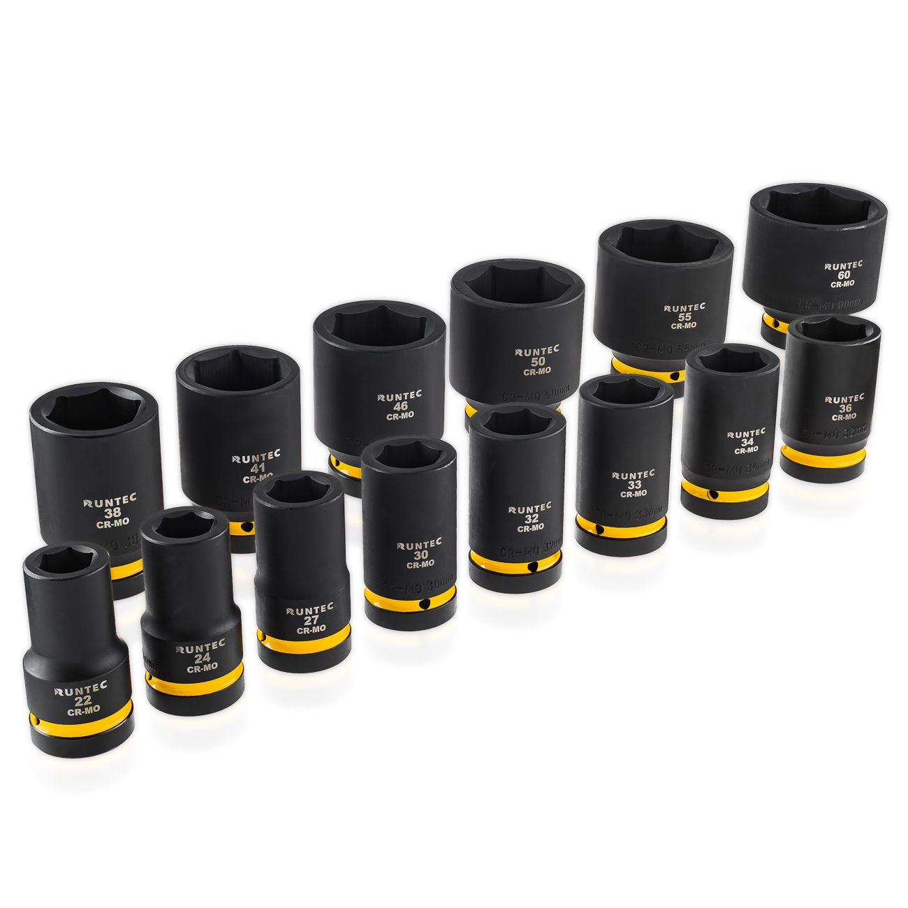 RUNTEC RT-IS3B14L Набор ударных головок глубоких RUNTEC 1, 22-60 мм, CrMo, 14 предметов (RT-IS3B14L)