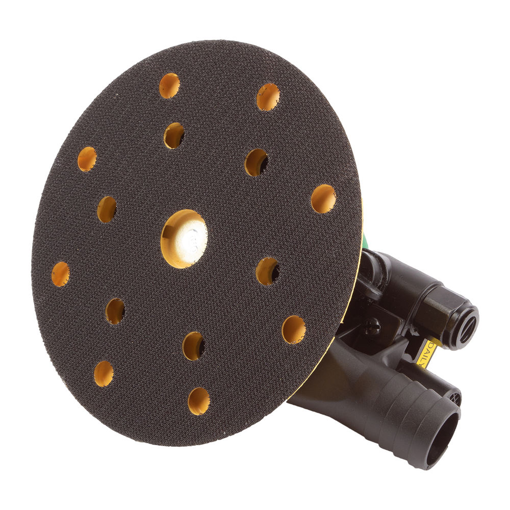 Пневматическая, роторно-орбитальная шлифовальная машинка с пылеотводом, 150 мм, 15 отверстий, орбита 5 мм, GARWIN PRO, GS-ORB-5