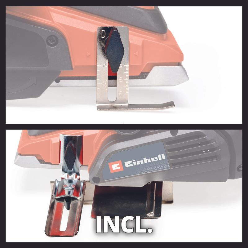 Рубанок Einhell TE-PL 920, 920Вт,15000об/мин,82мм,3.5мм,двустор.выброс стружки,2 упора в компл. (4345325)