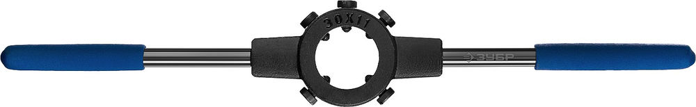 Плашкодержатель 30 мм для M10 сталь 45 со стопорными винтами Профессионал ЗУБР 28150-30