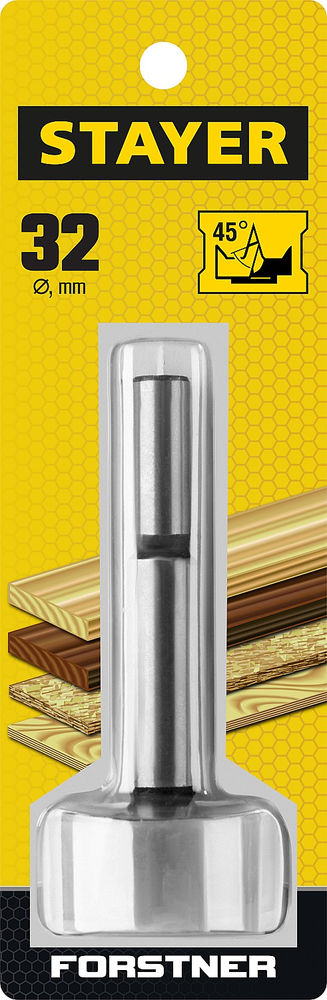 Сверло Форстнера по дереву Forstner, 32 мм, ДСП STAYER 29985-32_z01