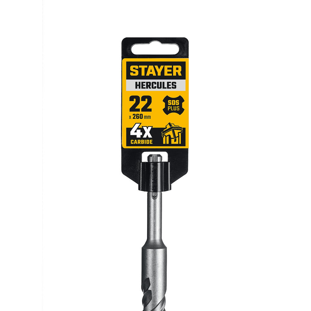 Бур SDS-plus HERCULES-4Х STAYER 22x260 мм 29290-260-22  