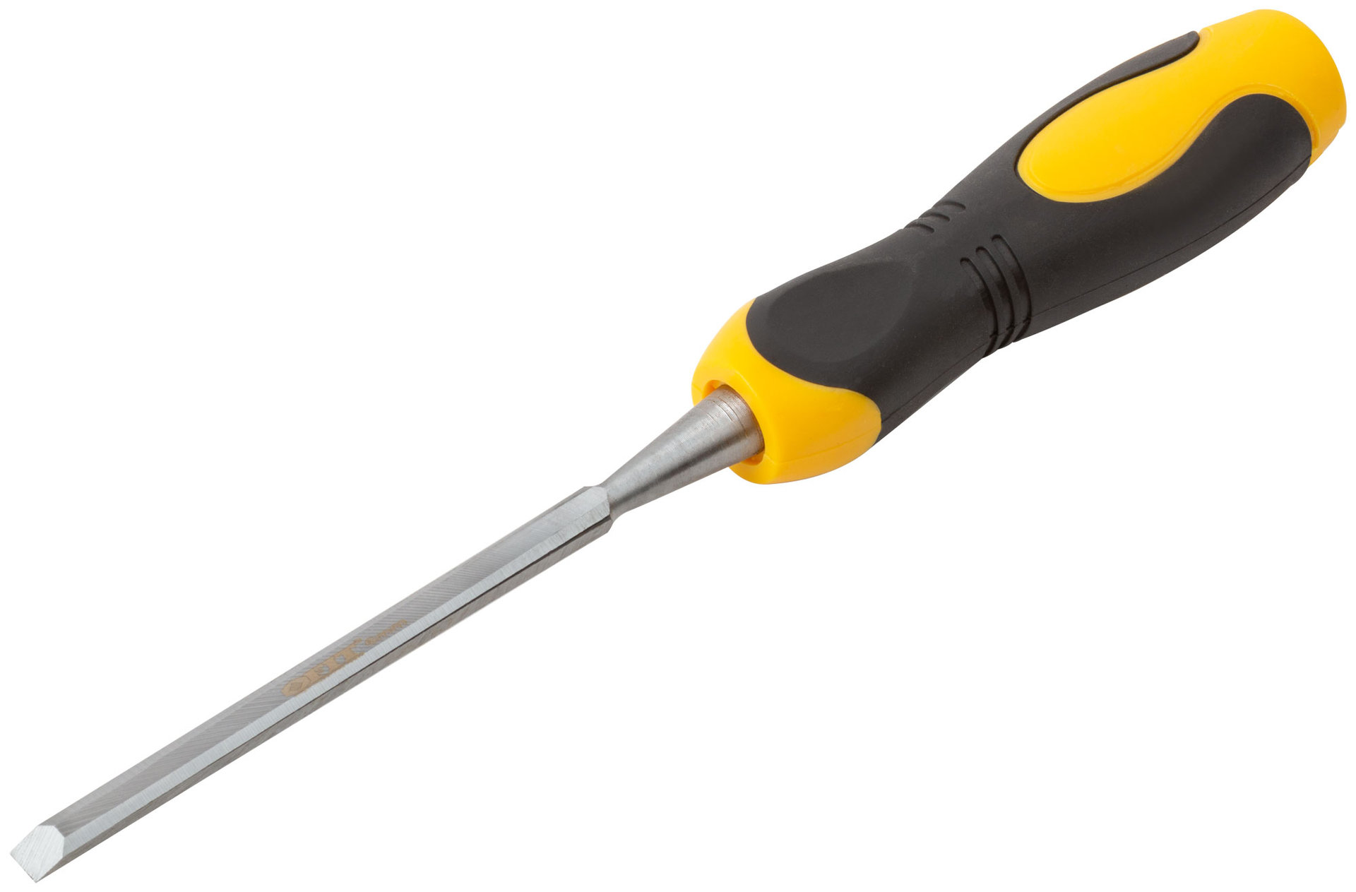 Стамеска Профи CrV, двухцветная прорезиненная ручка 6 мм