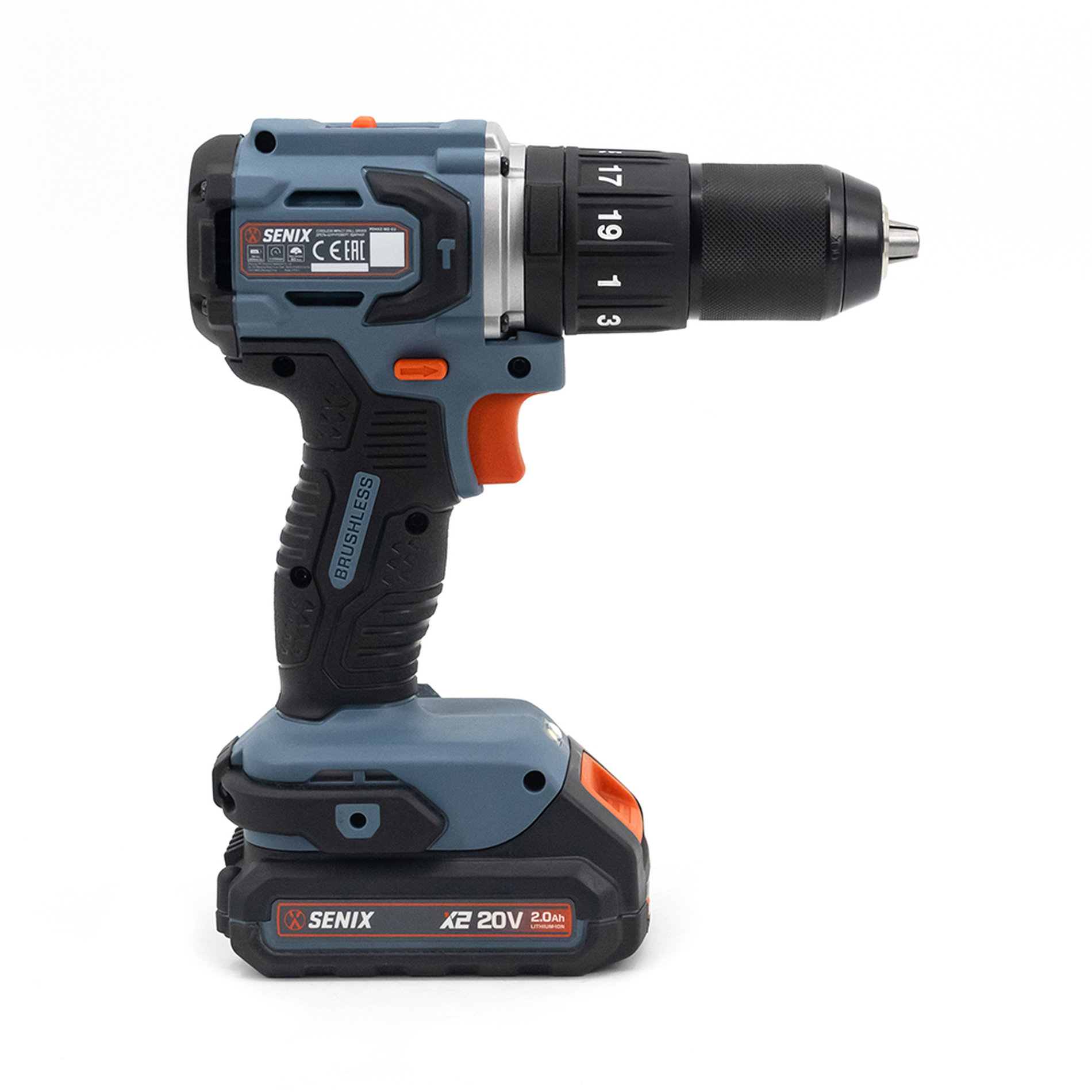 Ударная дрель-шуруповерт, 60 Нм, без АКБ и ЗУ X2 20В