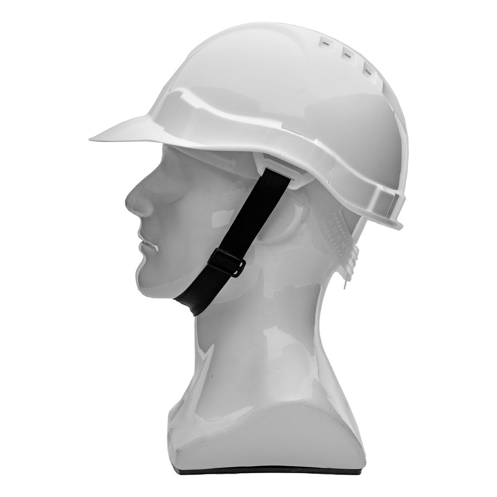 Каска защитная из ударопрочной пластмассы, белая Сибртех (89114)