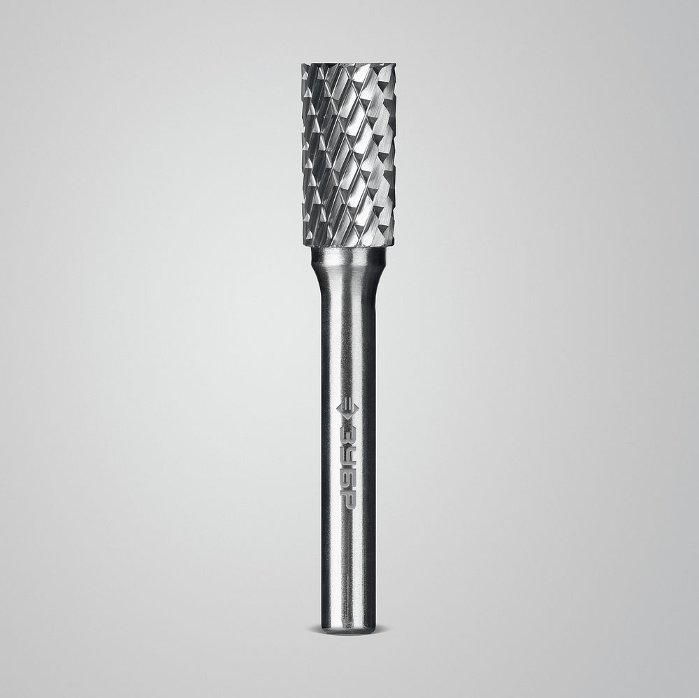 Борфреза твердосплавная 10?20 мм тип B цилиндр с торцевыми зубьями хв-к 6 мм Профессионал ЗУБР 28801-10-20