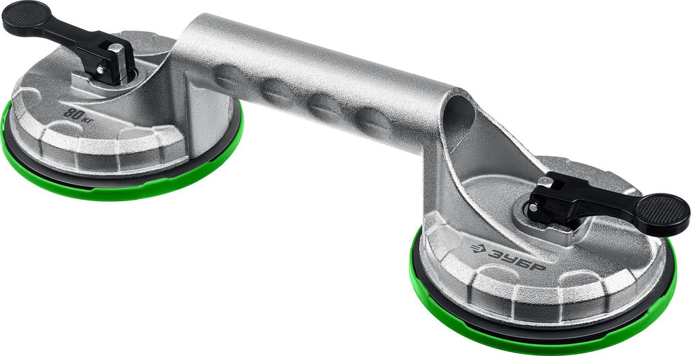 Подъемник двойной алюминиевый на присоске 80 кг Профессионал ЗУБР 33723-2