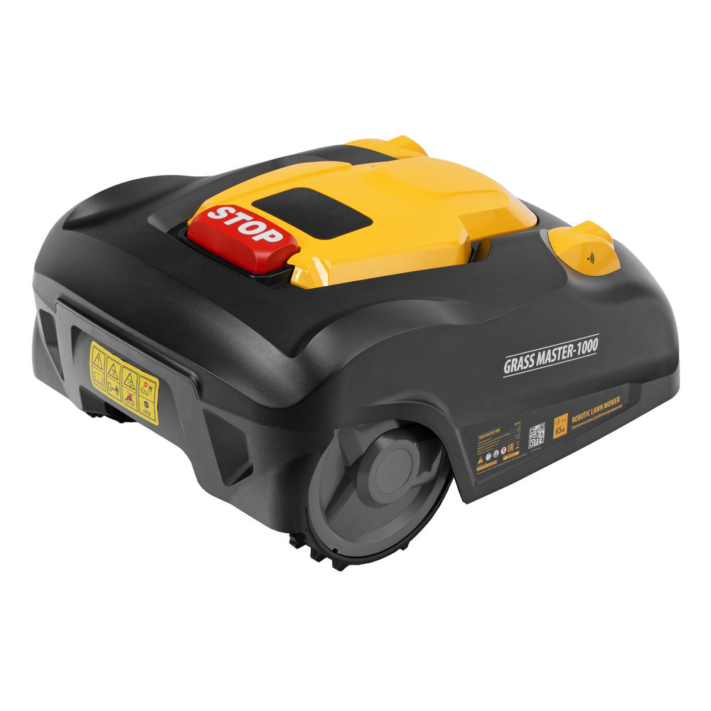 Робот-газонокосилка 1000м? 3Ач 28V LCD дисплей Wi-Fi Grass Master 1000 Denzel 58955