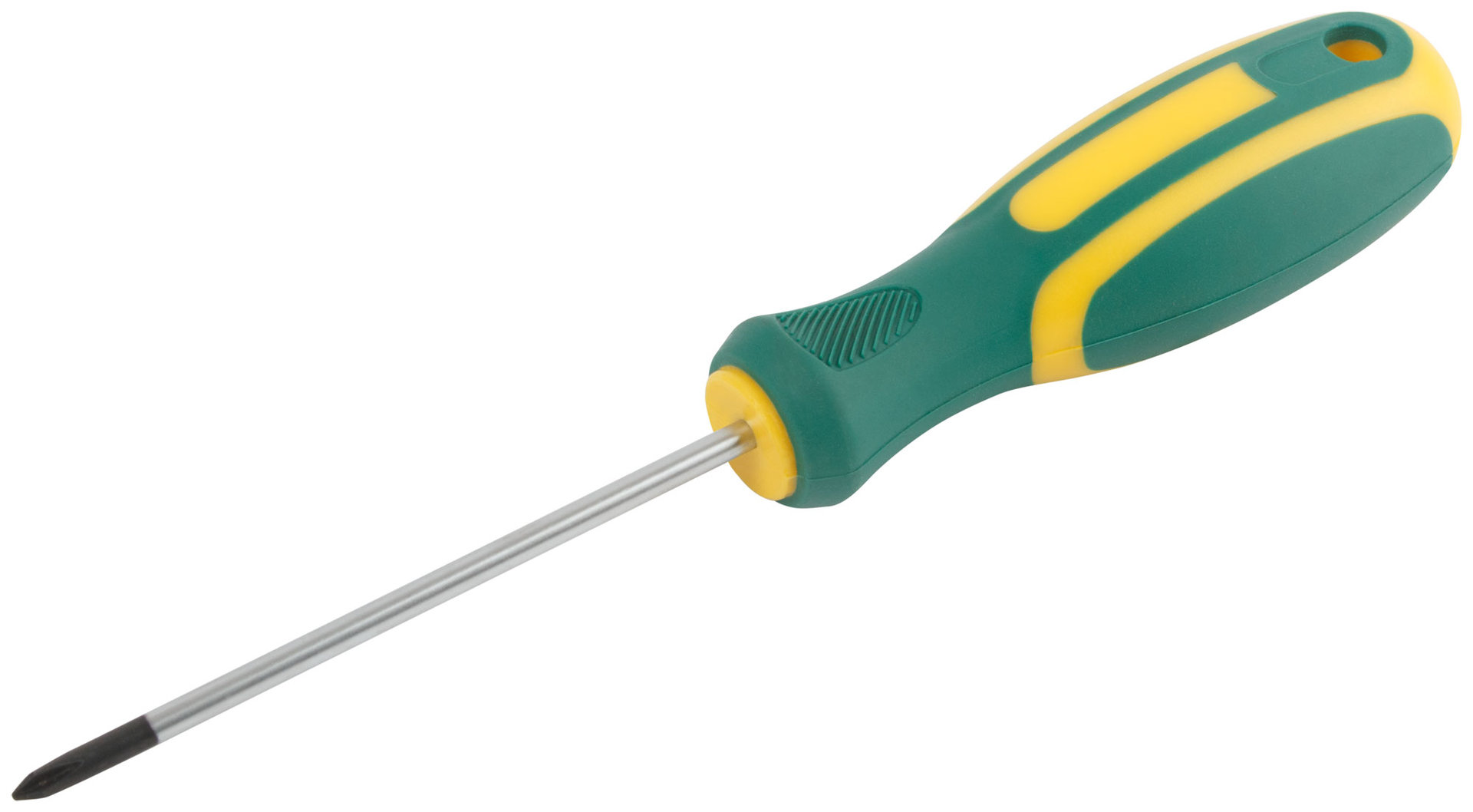 Отвертка Контур, CrV сталь, прорезиненная ручка 3х75 мм РН0 (55190)