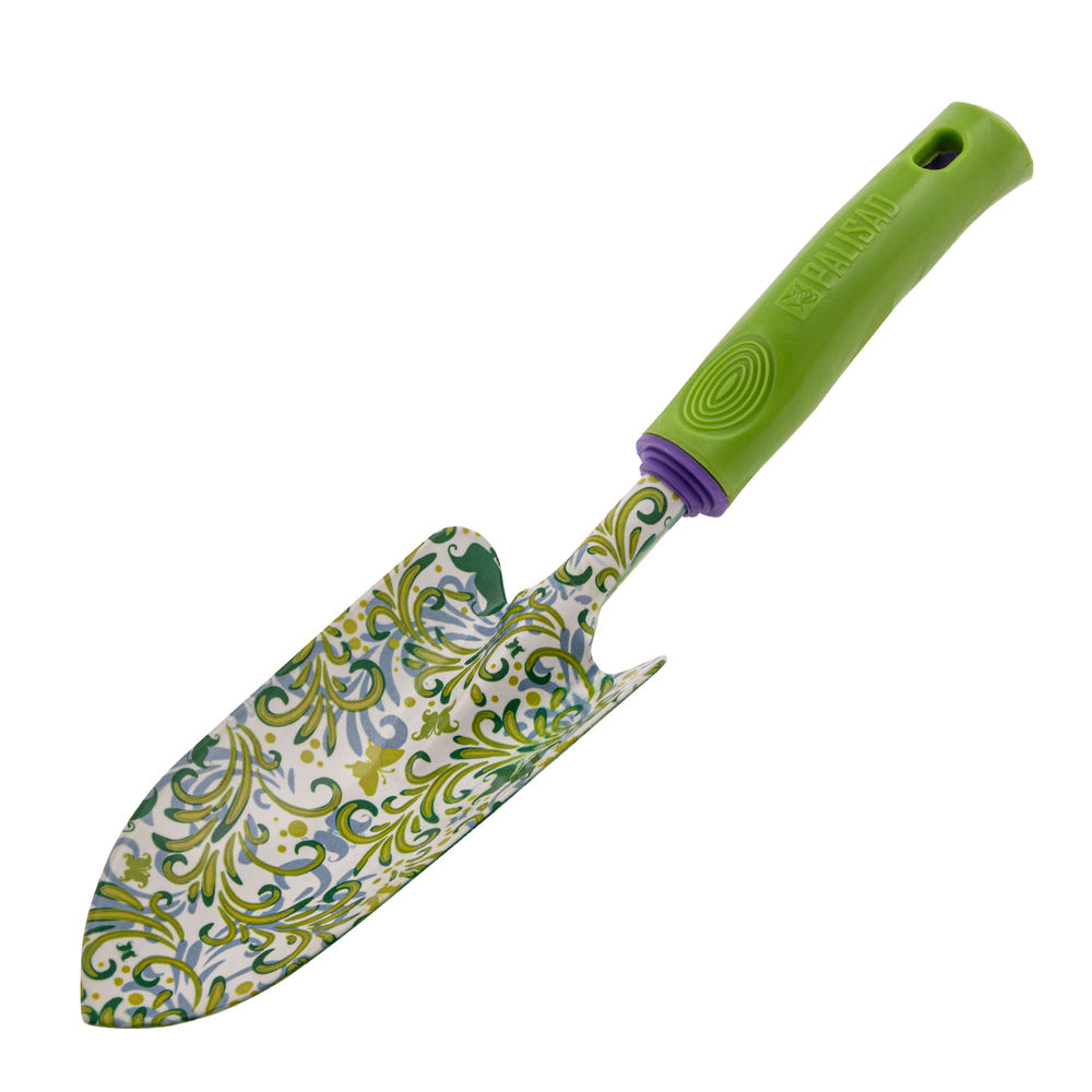 Совок посадочный широкий, 80 х 330 мм, стальной, пластиковая рукоятка, Flower Green, Palisad (62036)