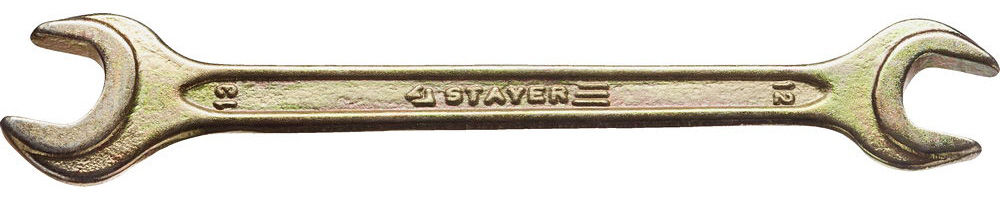 Ключ гаечный рожковый 12 x 13 мм STAYER 27038-12-13