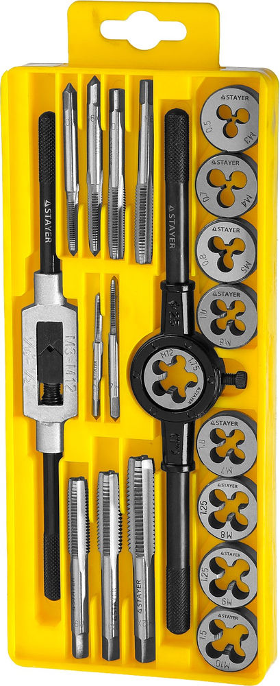 Набор метчиков и плашек 20 предмета легированная сталь MaXCut STAYER 28012-H20