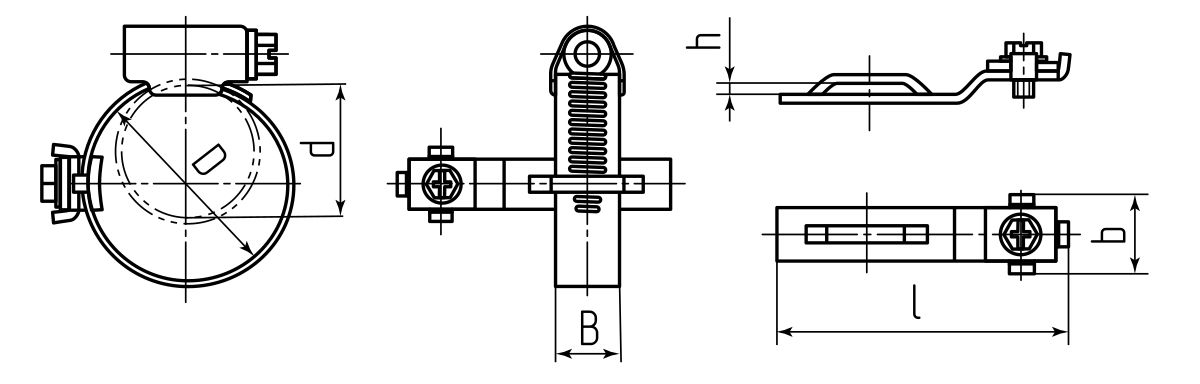 Хомут заземления УХЗ (INOX) (25-40)/W2 (Fortisflex) (83244)
