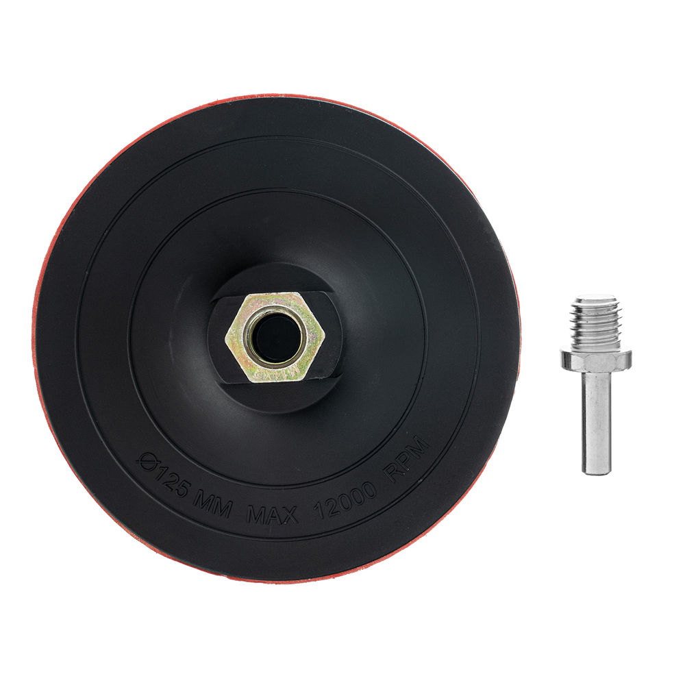 Насадка для дрели и УШМ с липучкой, 125 мм, твердая Matrix (76230)