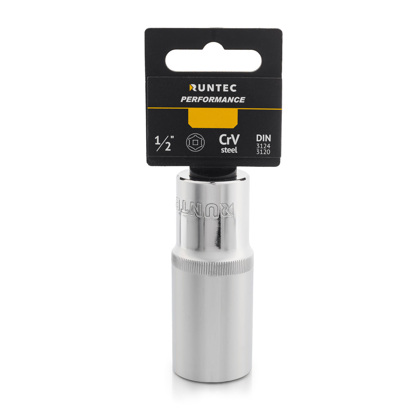 RUNTEC RT-H12S22L Головка торцевая глубокая RUNTEC CrV, 6PT, 1/2, 22 мм (RT-H12S22L)