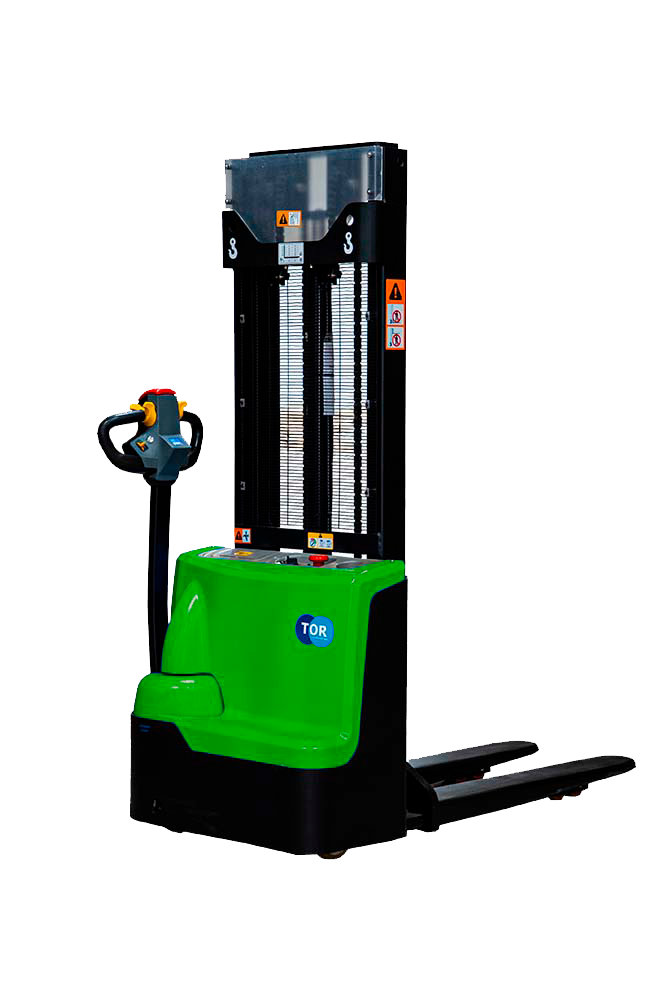 Штабелер самоходный 1,5 т 3,0 м TOR WS15H-3000SC PRO Li-ion 24/60 В/Ач контр. скорости подъема (1048090)