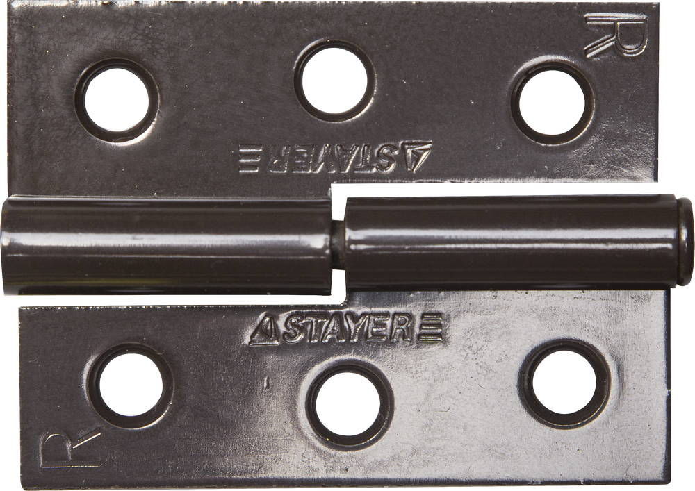 Петля карточная 65 x 48 x 2.0 мм, разъемная, правая, цвет коричневая STAYER 37613-65-3R