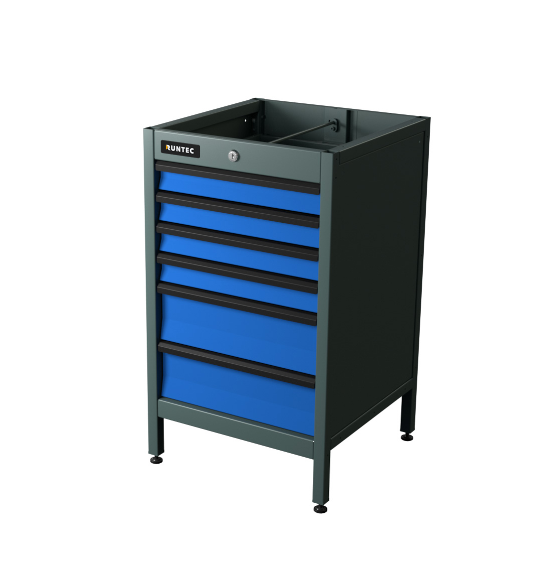 Тумба с 6-ю ящиками синий RUNTEC TS6-7016-5005