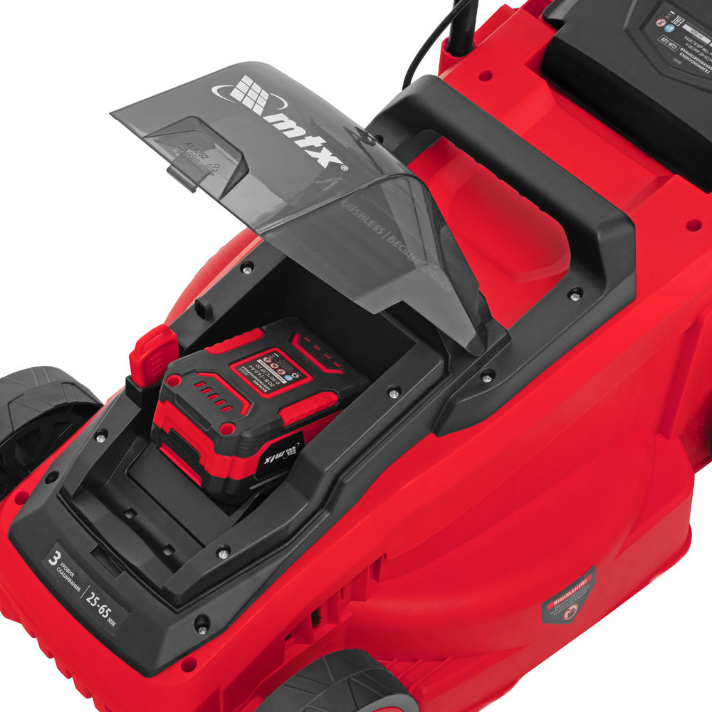 Газонокосилка аккумуляторная бесщеточная CLM-320, 320 мм, травосб. 30 л, Li-Ion, 20 В MTX (58901)