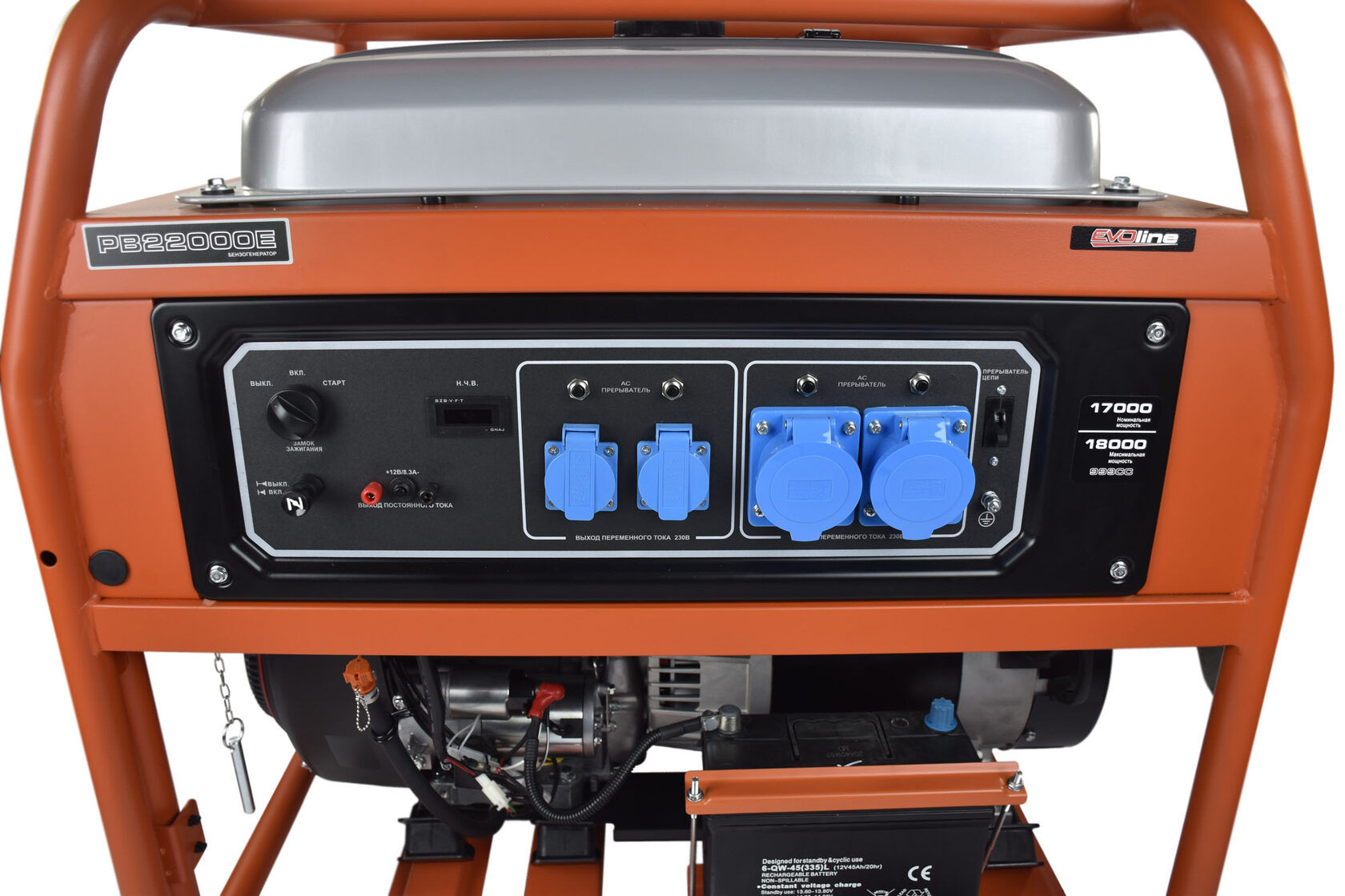 Генератор бензиновый EVOline PB 22000 E (произведено Zongshen)