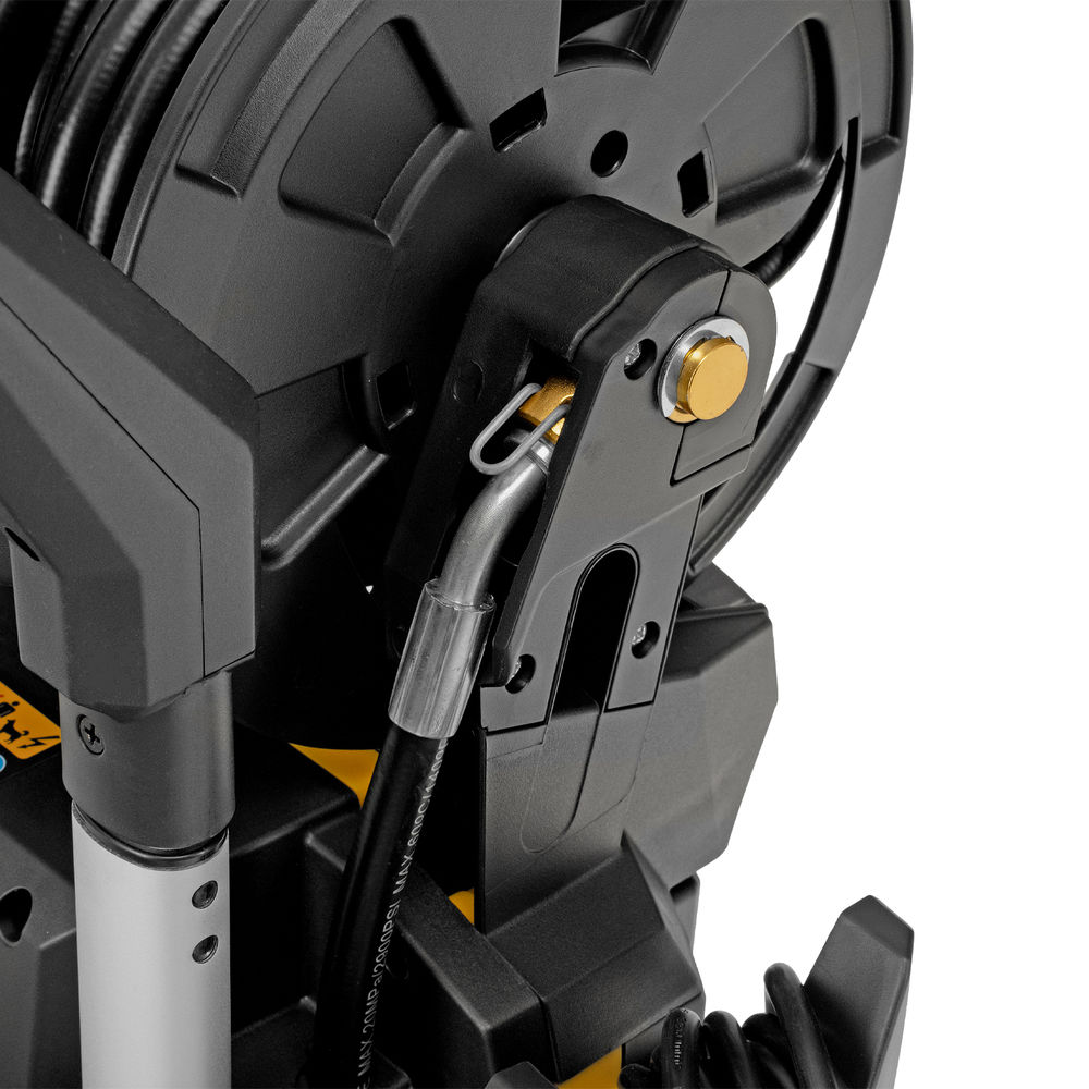 Моечная машина высокого давления R-210iD, 2600 Вт, 210 бар, 8.0 л/мин, асинхронный двигатель, барабан Denzel (58237)