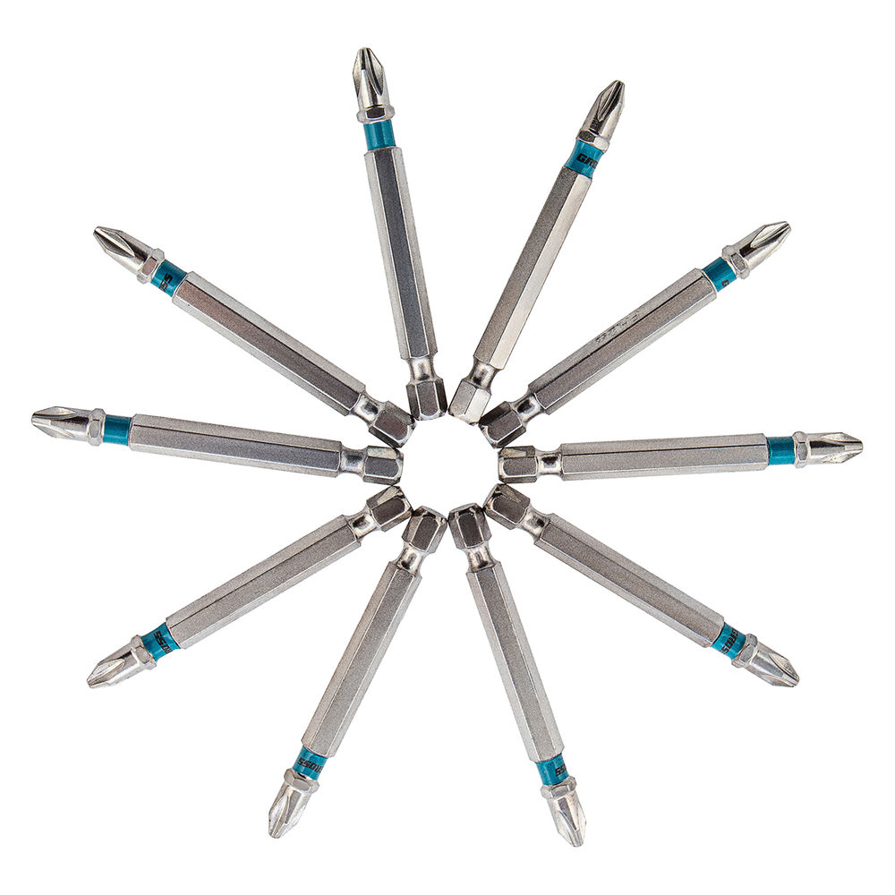 Набор бит РН2 х 70, сталь S2, 10 шт. Gross (11378)