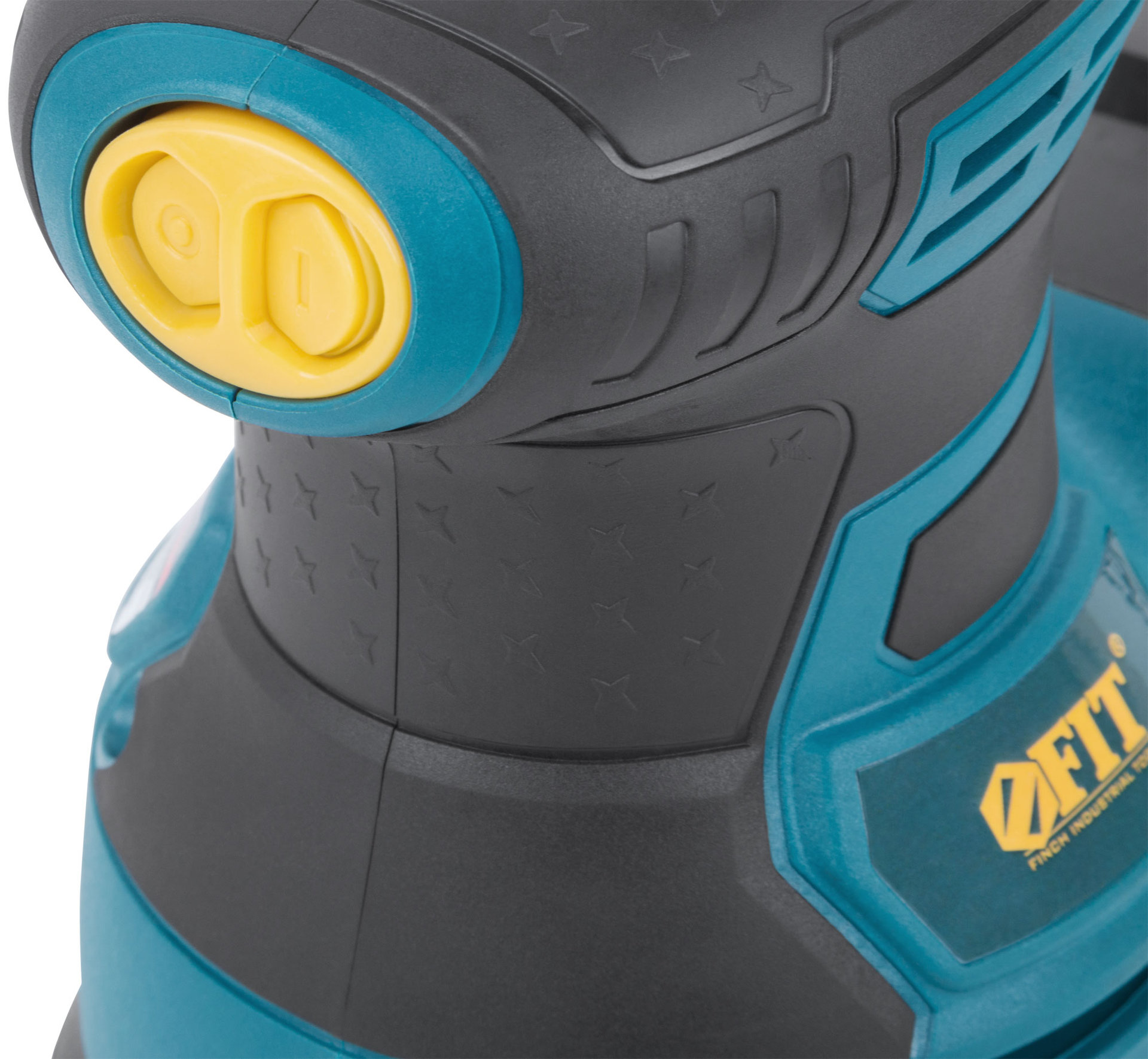 Шлифмашина эксцентриковая 350 Вт; 3000-13000 об/мин; 125 мм; 1,5 кг; липучка; пластик. контейнер; коробка (80582)