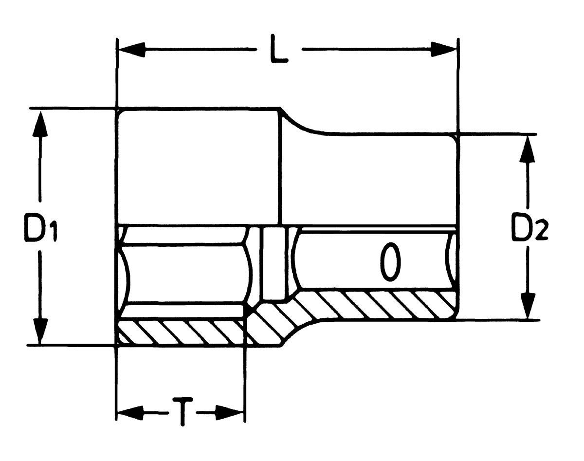 508100-6 Головка торцевая 3/4, 50 x 72 мм (HE-50810065080)