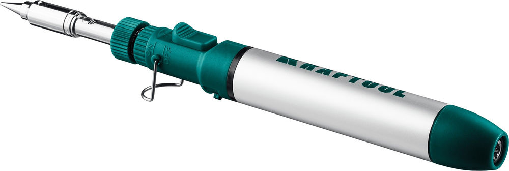 Газовый паяльник SolderGas, 70 B, 30–70 Вт, 1300°С, горелка, фен, набор 8 в 1 KRAFTOOL 55504-H8