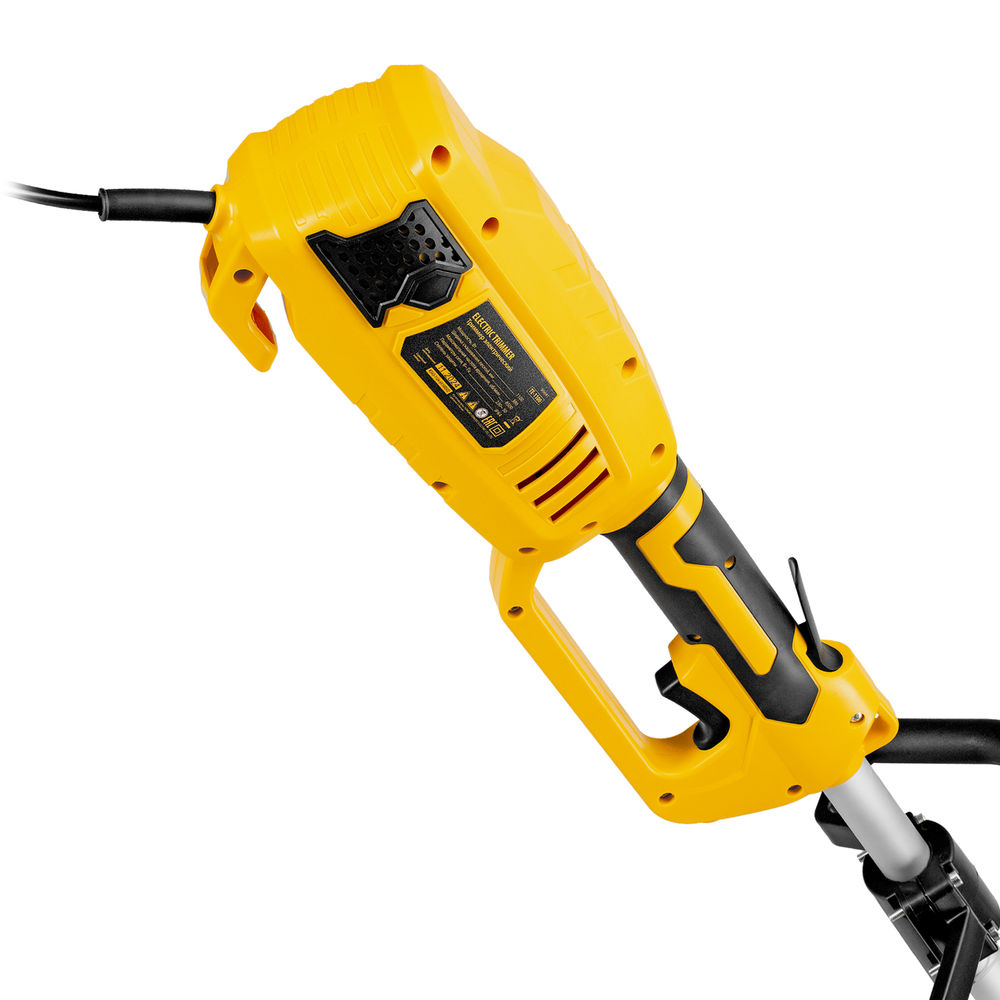 Триммер электрический TE-1100, 1100 Вт, 380 мм, катушка, разборная штанга Denzel (96641)