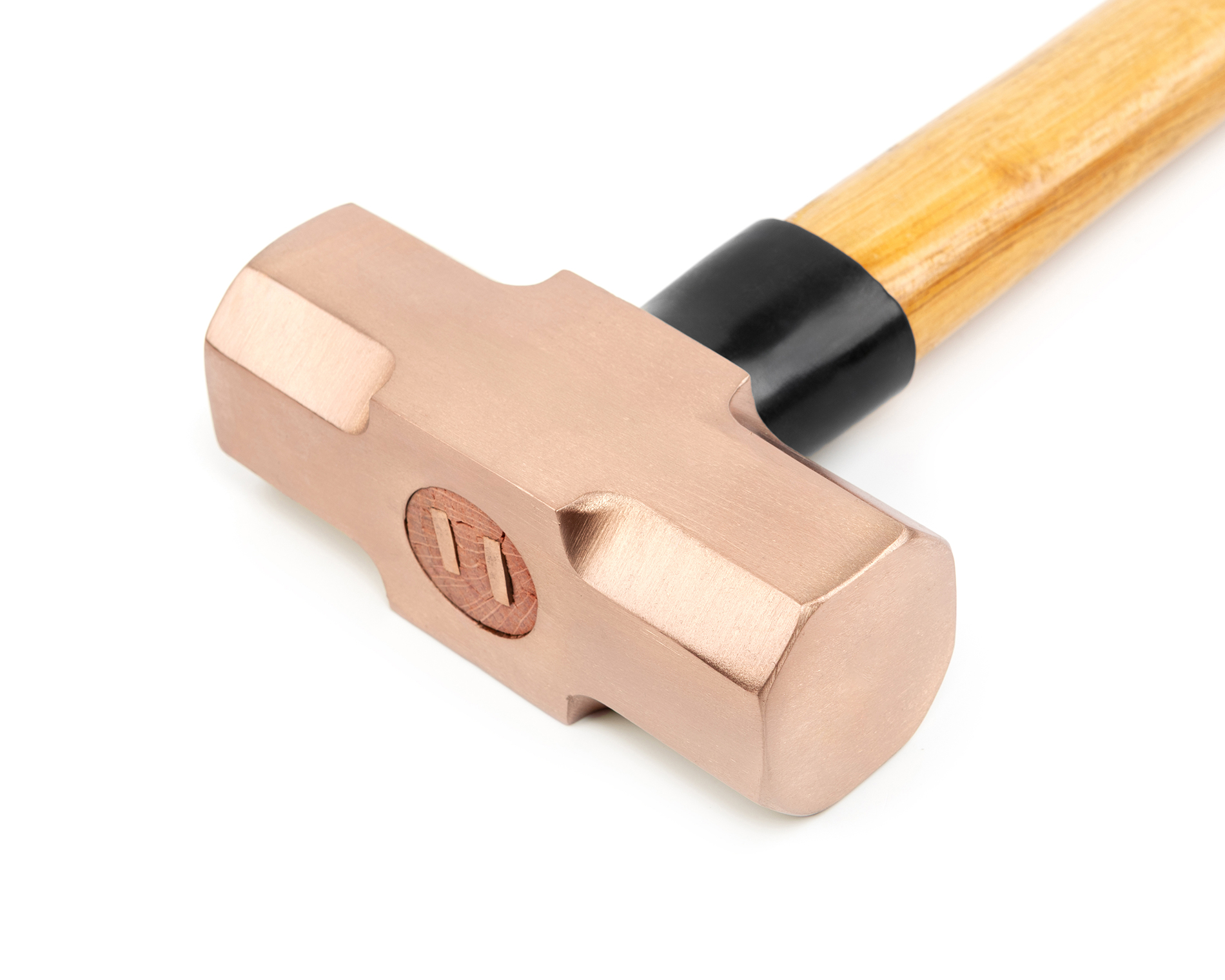 Кувалда 0,450 кг BeCu рукоятка дерево гикори искробезопасная 191G-1002, HORTZ
