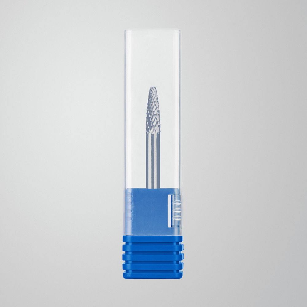 Борфреза твердосплавная 6?18 мм тип F парабола с закругленным углом радиус 1.5 мм хв-к 6 мм Профессионал ЗУБР 28805-6-18