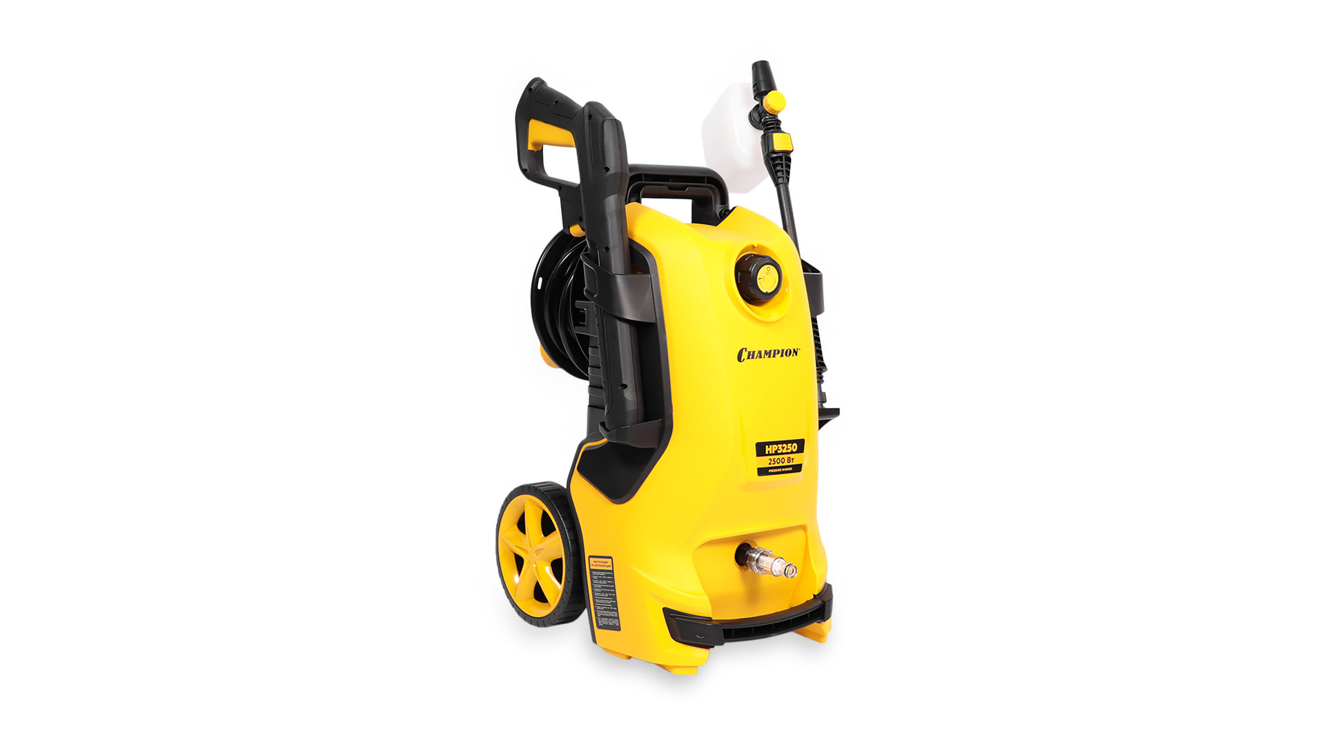 Мойка CHAMPION HP3250 (2,5кВт 125бар t 40С 6,5л/мин 11,2кг синхронный, пеногенератор) (HP3250)