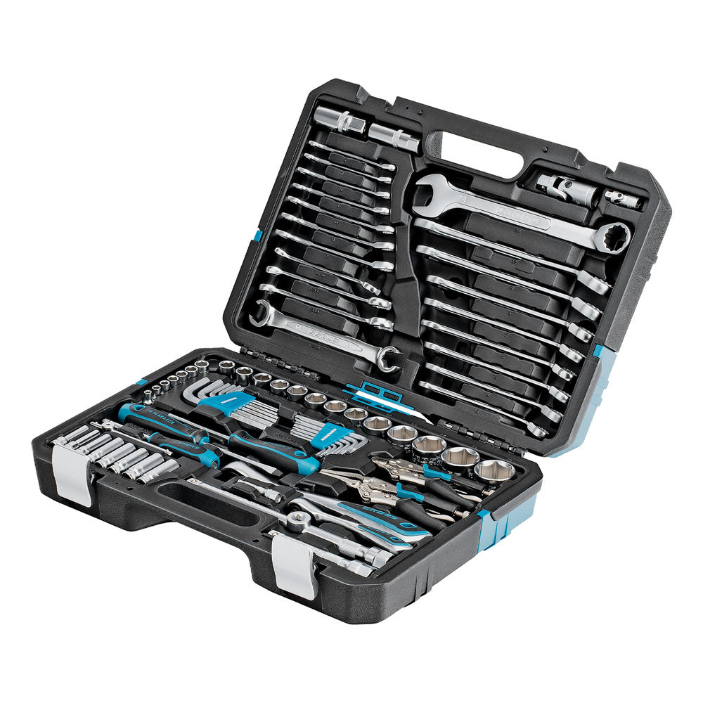 Набор инструментов, 1/4, 1/2, CrV, 120 зубьев, 78 предметов Gross