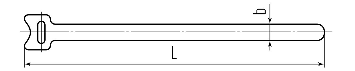 Стяжка-велькро КСВ 12х135 (черн) (Fortisflex) (59294)