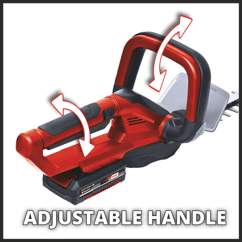 Кусторез аккумуляторный Einhell PXC GC-CH 1855/1 Li, 18В,18мм,55см,повор.рукоятка,1x2,5Ач+ЗУ 3А (3410506)