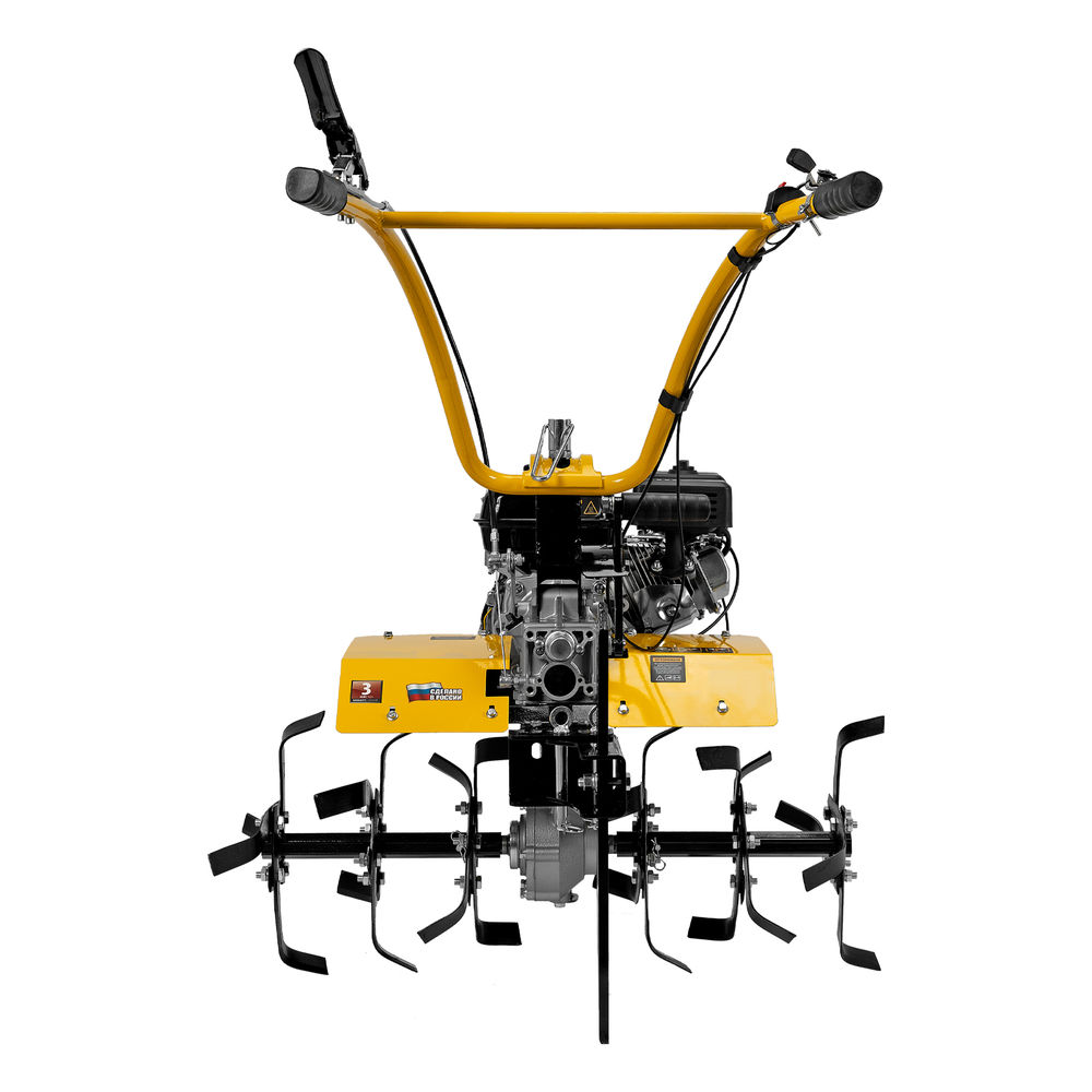 Мотоблок DPT-370X, 7 л.с, дисковое сцепление, ширина 90 см, глубина 35 см, фрез 3 х 4, ВОМ, передачи 3В/1Н Denzel (56406)